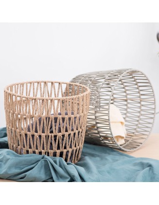 Woven flower basket storage basket household dirty clothes basket bathroom laundry basket clothes toys organizing storage basket