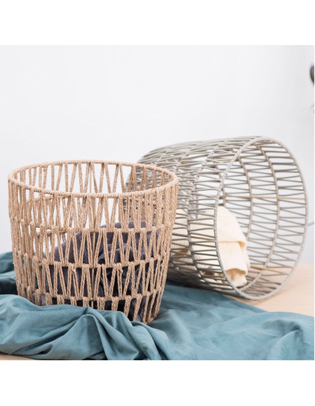 Woven flower basket storage basket household dirty clothes basket bathroom laundry basket clothes toys organizing storage basket