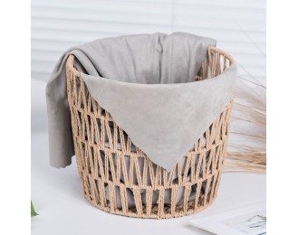 Woven flower basket storage basket household dirty clothes basket bathroom laundry basket clothes toys organizing storage basket