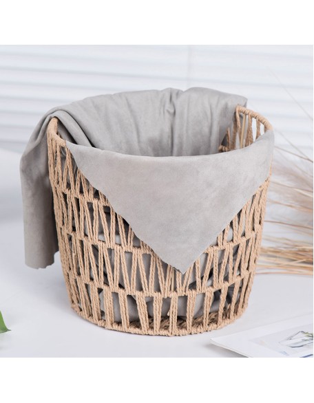 Woven flower basket storage basket household dirty clothes basket bathroom laundry basket clothes toys organizing storage basket