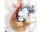 Wall Mounted Storage Basket Hand Woven Flower Basket Vegetable Storage Basket Mesh Pocket Kitchen Wall Mounted Basket