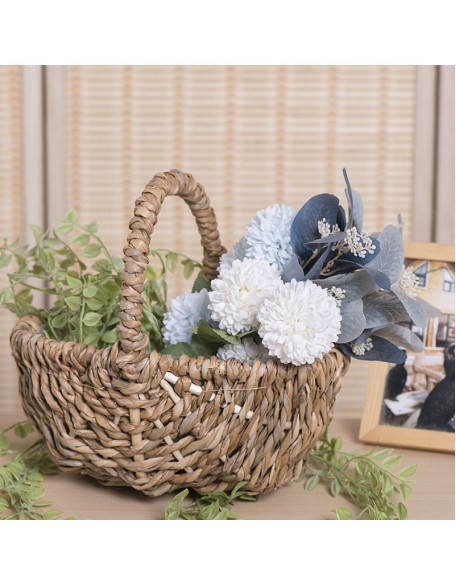 Hand Woven Flower Basket Straw Rattan Willow Arrangement Basket