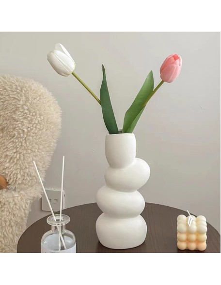 Creative vegetarian embryo ceramic vase light luxury high-grade flower arrangement home living room ornaments